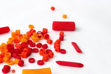 colorful + dyed + pasta
