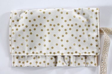 Fold top over the makeup.