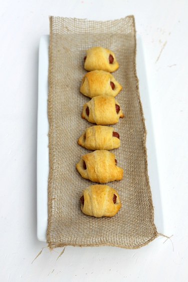 miniature pigs in a blanket