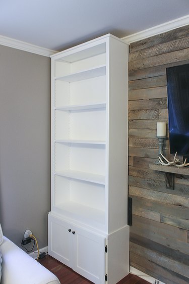 Prefab bookcase before