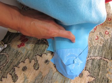Tape costume to shoes