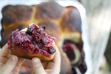 Hand-held berry cobbler