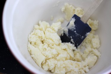 butter and sugar combined