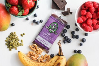 Sampling of acai bowl ingredients.