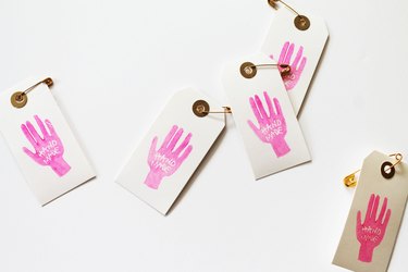 stamped hang tags