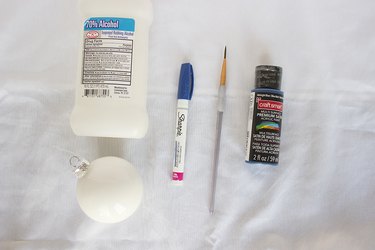 Supplies needed for making chinoiserie ornaments