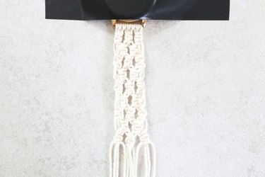 Tie rows of larkhead knots