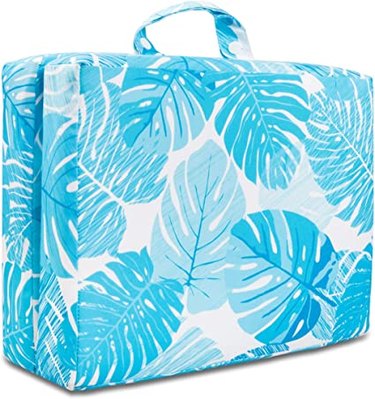 Raise Your Game thick kneeling pad with colorful waterproof cover.
