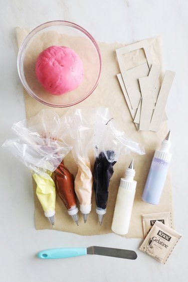 Supplies for Barbie box cookies