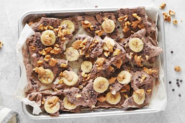 Finished nutty chocolate yogurt bark