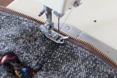 close up of topstiching