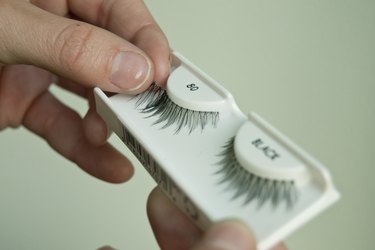 Add fake eyelashes