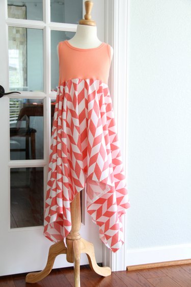 Finished tank top dress without belt