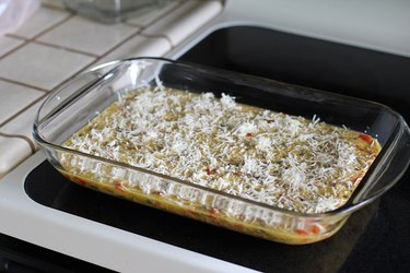 Casserole dish ready to go in the oven