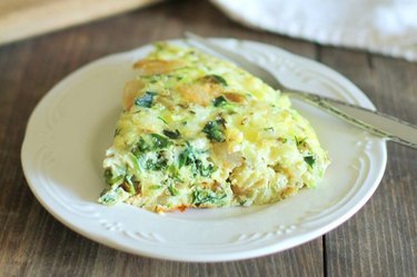 Homemade Zucchini and Kale Frittata