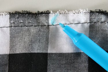 sew and mark centers and sides