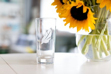 Etched glass