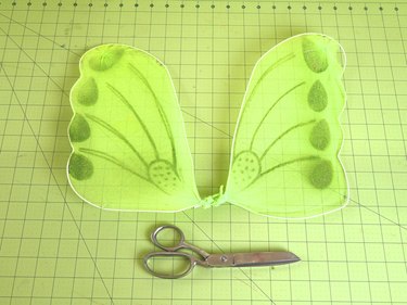 Top half of the butterfly wings.