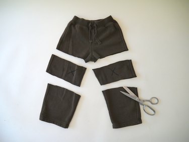 pants cut into thirds