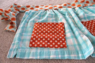 Pin and sew the pockets