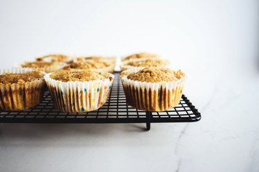 Transfer the golden brown muffins to a wire rack to cool completely.