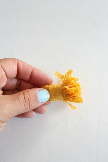 Roll and secure with glue