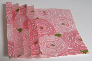 pleating the paper