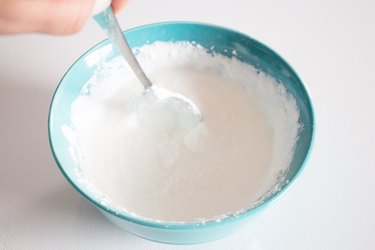 Mix ingredients together