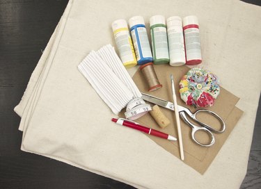 Supplies (polyester stuffing not pictured)
