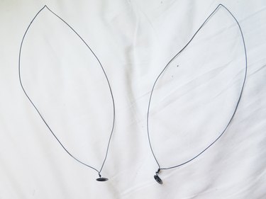Finished wire bunny ears.