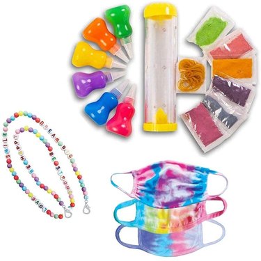 DIY Tie-Dye Face Mask & Lanyard Kit for Kids