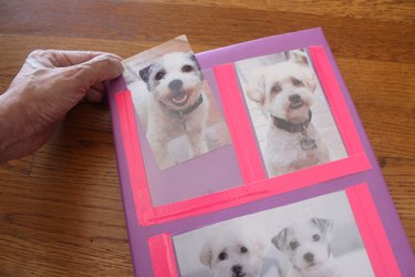 putting photos into frames