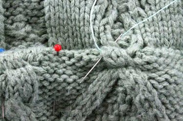 Hand-stitched hem