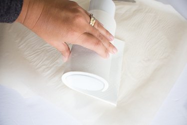 Roll Clay around Vessel