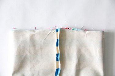 sew upper bag edge