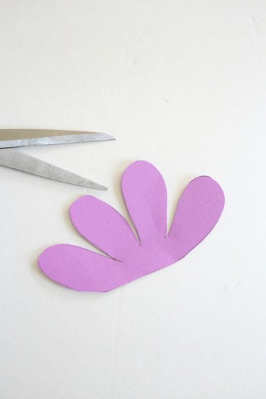 Cut shape of flower