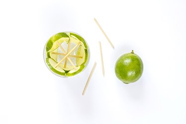 wedge lime slice vase