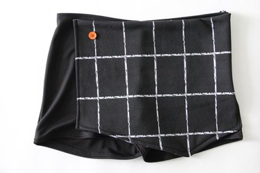 Determine where to sew button and buttonhole