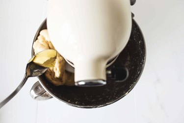 Adding in the butter.