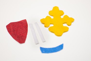 felt pieces for courage pin