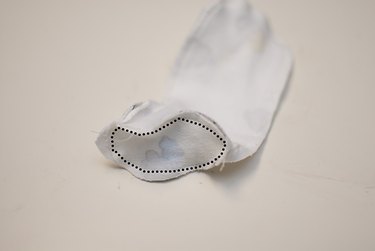 Sew the foot to the leg.