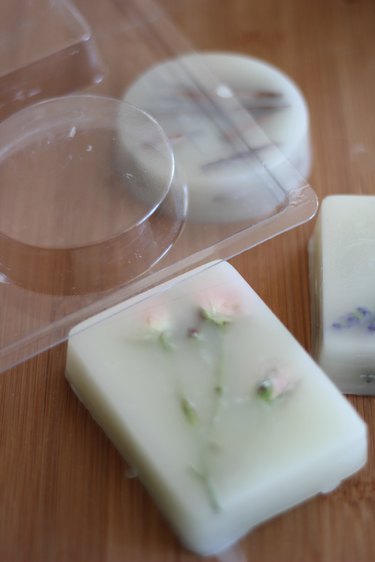 Remove wax from mold by turning mold upside down.