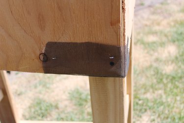 Cover ventilation holes with screen material.