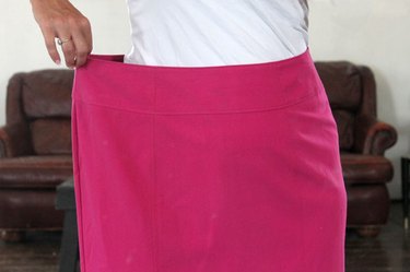 too large skirt