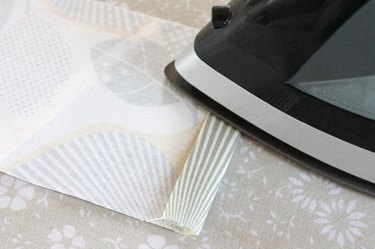 fold and press ends of insets