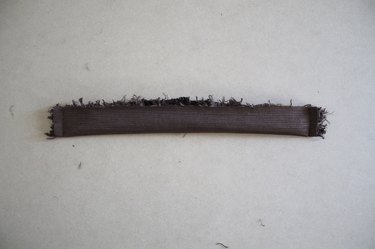 Trim excess fur from the raw edge.