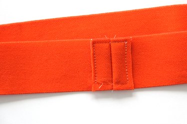Sew down elastic seam allowance