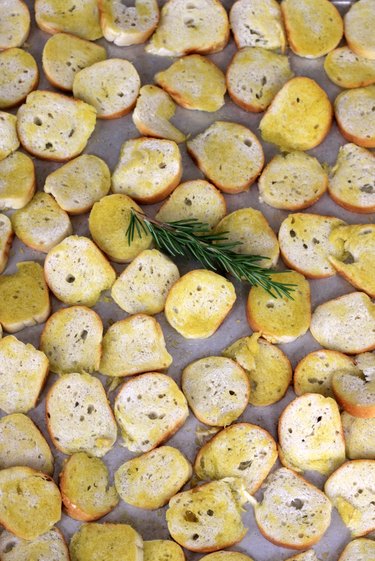 spread on a baking sheet