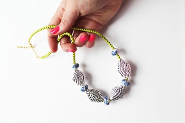 paper bead necklace