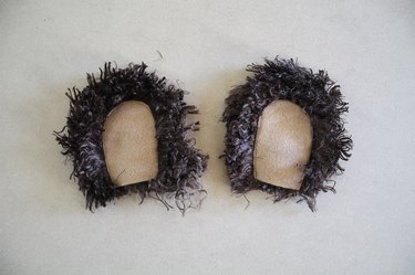 Cut a light brown piece of felt for the inside of the ear.